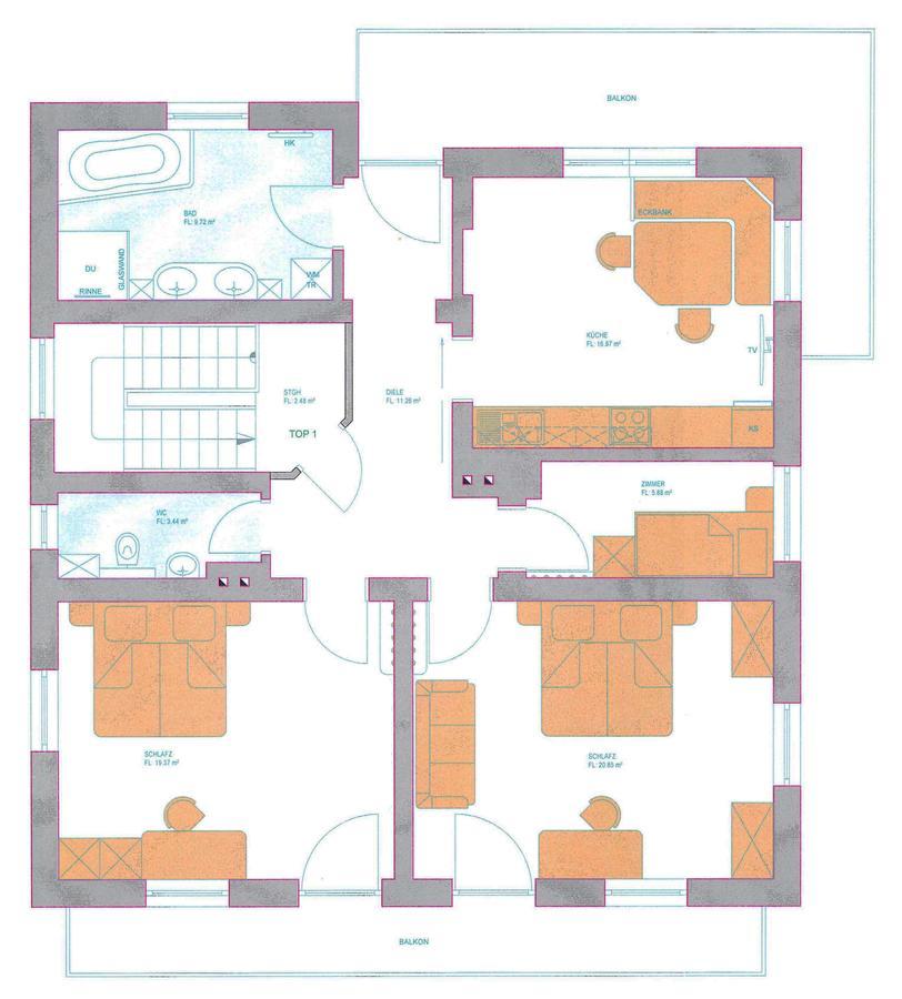 列兴 Haus Guggenberger酒店 外观 照片